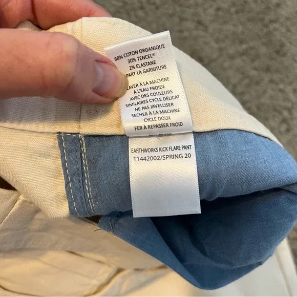 Toad & Co Earthworks kick flare crop pant size 10 NWT - Picture 8 of 11